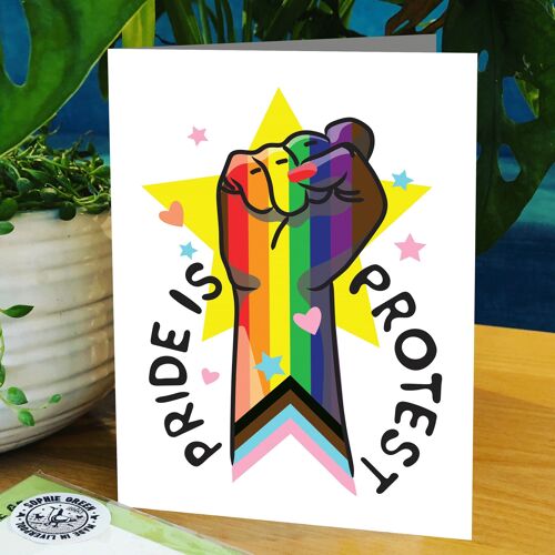 Pride is Protest Greetings Card