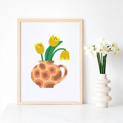 Yellow Tulips Poster - A3 Format