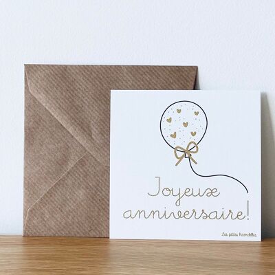 Carte - Joyeux anniversaire