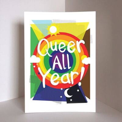 Queer All Year signierter Kunstdruck