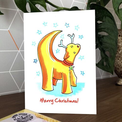 Liverpool Superlambanana Reindeer Christmas Greetings Card