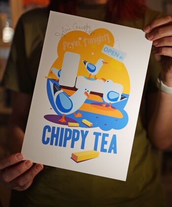 Chippy Tea Impression artistique signée 2