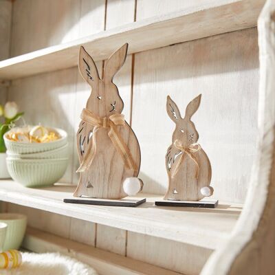 set of two rabbits