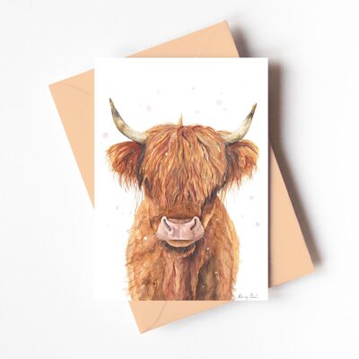 Highland Cow - Grußkarte