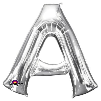 Ballon Lettre "A" Argent