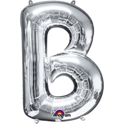 Buchstabe „B“ Silberner Ballon