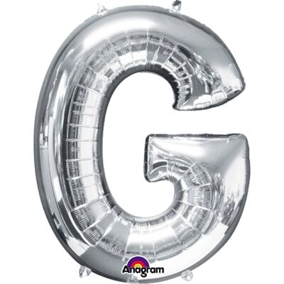 Letter “G” Silver Balloon