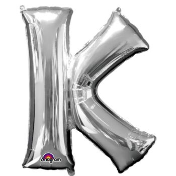 Ballon Lettre "K" Argent