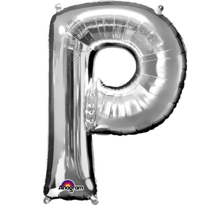 Letter “P” Silver Balloon