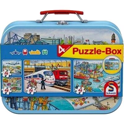 4 Puzzles Moyens de Transport