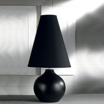 Grande lampe sphère noire 2