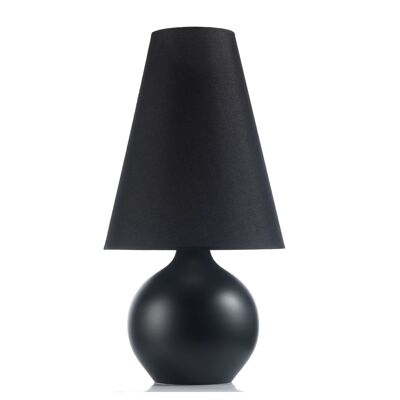 Large black sphere lamp