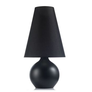 Grande lampe sphère noire 1