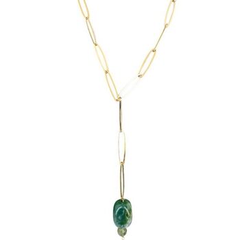 Collier Orsay agate verte (CCHPA9) 3