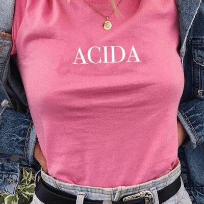 T-Shirt "Acid" - Sweet Pink__S