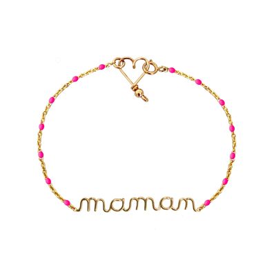 Rosenkranzfarbenes Mama-Armband