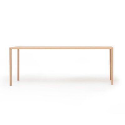 X_LIGHT fixed table 200x80, natural oak. Made in Italy.