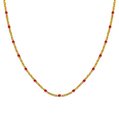 Halskette in Rosenkranzfarben – 55 cm