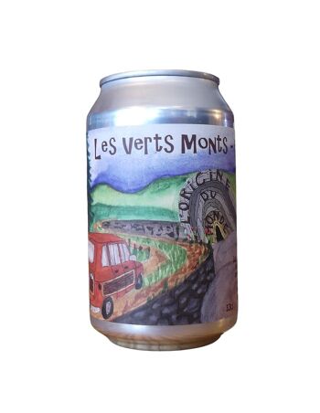 Bière Bio  IPA fruitée Les Verts-Monts NEIPA 6% 33cl