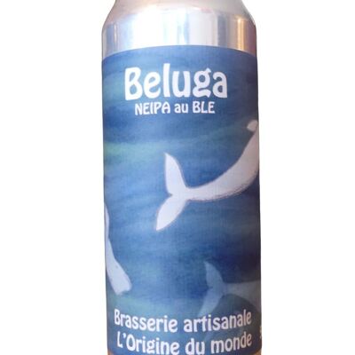 Bière blanche Béluga, NEIPA de blé 6% 50cl