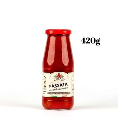 Artisan full-bodied tomato puree 420g - Ideal for pasta and pizza