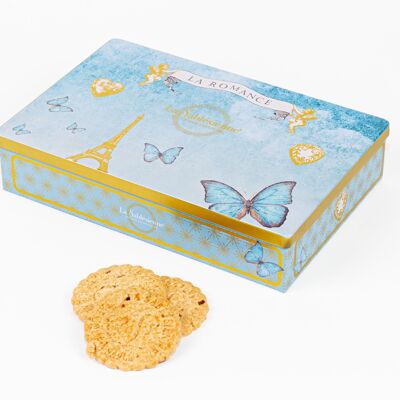 Galletas de mantequilla saladas y caramelo - "Romance" caja metálica 150 g