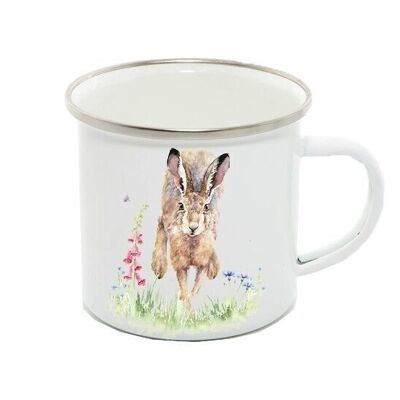 Emaille-Becher 12oz, Hase, Araminta