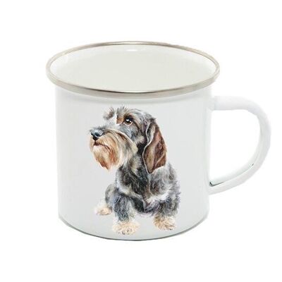 Taza esmaltada 12oz, Dachshund, Benson