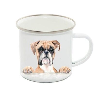 Taza esmaltada de 12 oz, Boxer, Terrence