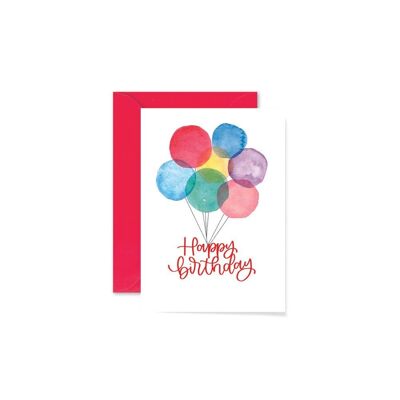 Grußkarte - Wonder Birthday Baloons