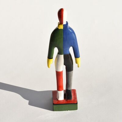 Escultura de cerámica de deportistas Malevich #4