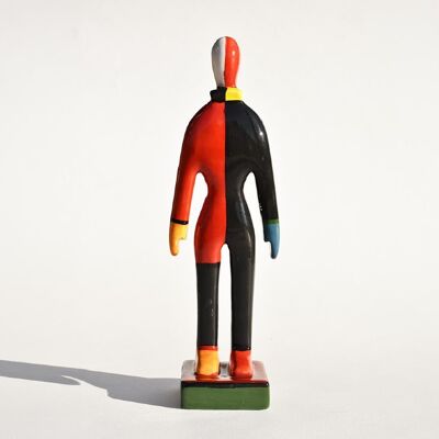 Scultura in ceramica degli sportivi Malevich n. 1