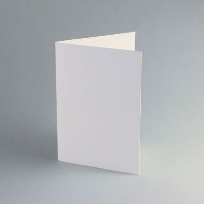100 recycled white folding cards DIN A6