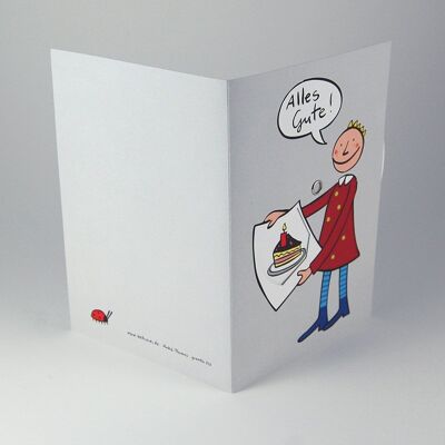 Turntable - congratulations card with white, lined envelope