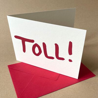 Super! - Carte de recyclage avec enveloppe rouge