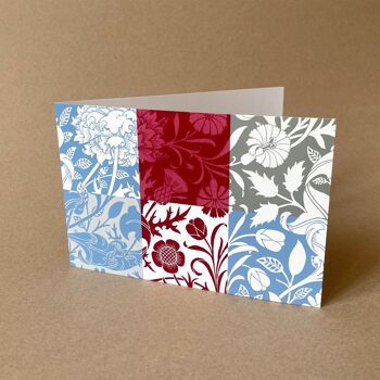 10 cartes de vœux avec enveloppes : ornements floraux (format paysage) 2
