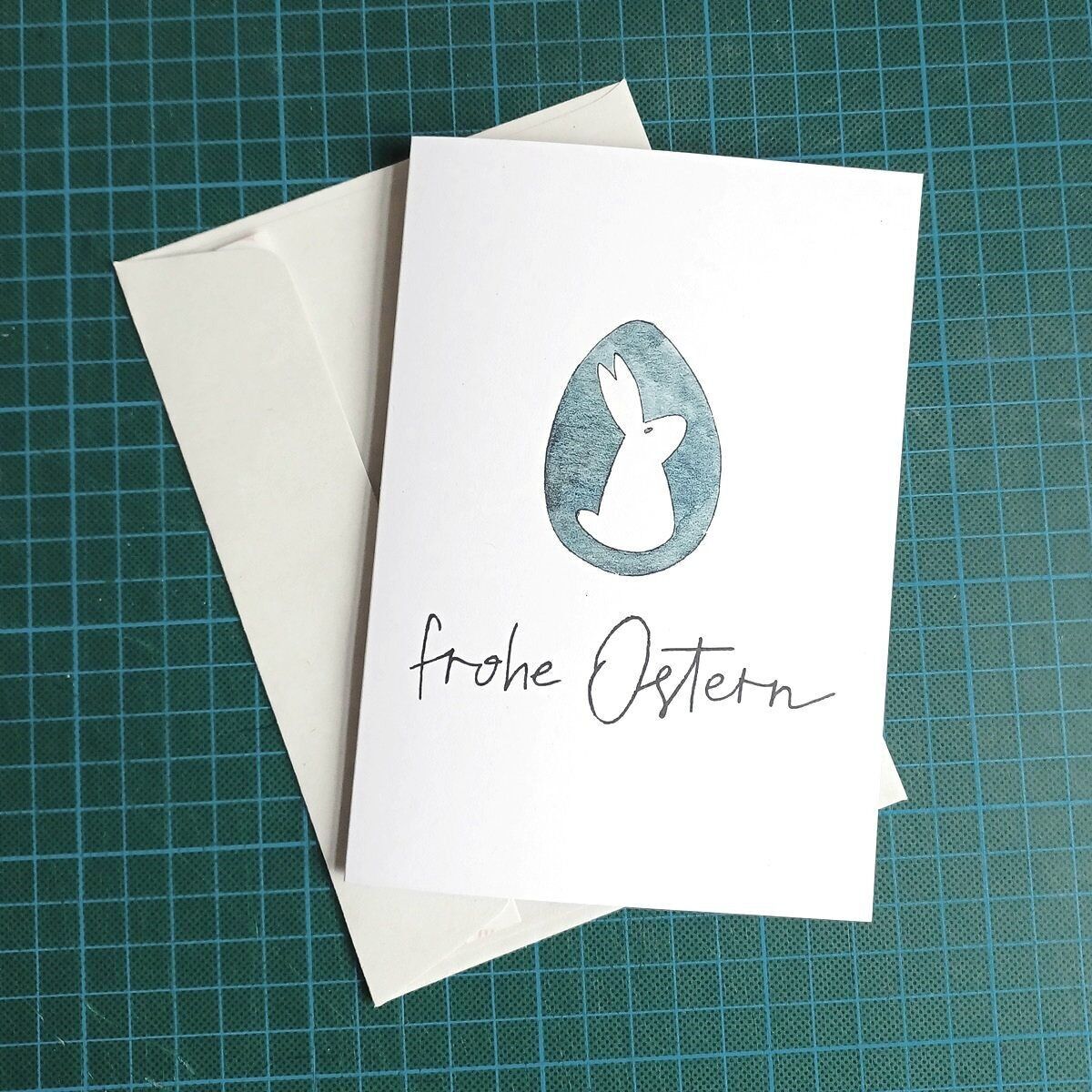 Set di 10 biglietti pasquali riciclati con busta: buona Pasqua