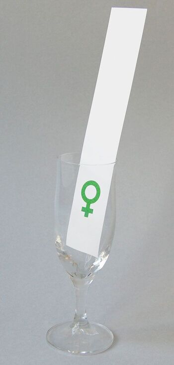 décoration de table verte pour femme (symbole de Vénus)