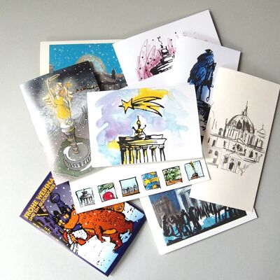 Surprise package of 10 Christmas cards, Berlin