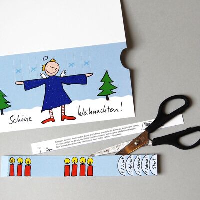 10 Advent cards with envelopes: Merry Christmas!