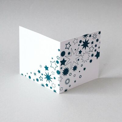 Card: blue stars