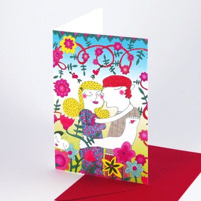 10 cartes avec enveloppes rouges : Pour les invitations aux mariages, fiançailles...