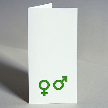 10 cartes de mariage avec enveloppes : symboles pour mari et femme 2