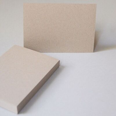 50 cartes postales recyclées gris sable DIN A6 (Gobi 350 g/m²)