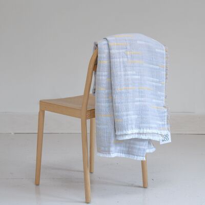 Connect Throw B - Warm Grey / Yellow