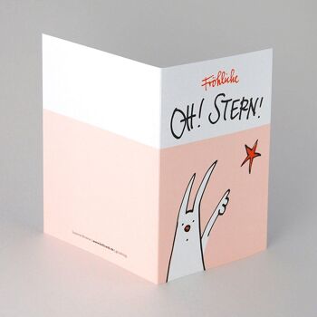 Oh! Étoile! - une carte de Pâques amusante avec enveloppe transparente 2