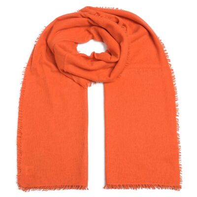Cashmere scarf Feli-cs in nectarine