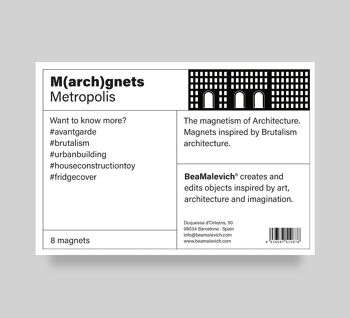 Aimants d'architecture de façade Metropolis (8 pièces) 6