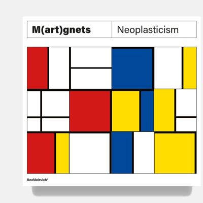 Neoplasticism De Stijl Fridge Magnets Art (12 pieces)