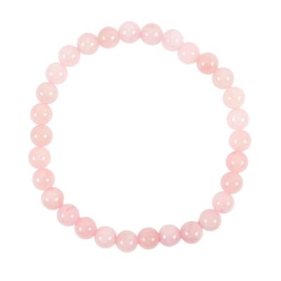 SHOP-STORY- CUARZO ROSA: Pulsera Calma, Paz y Ternura con Piedras Naturales de Cuarzo Rosa